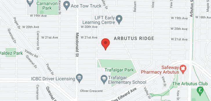 map of 2638 W 22ND AVENUE